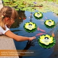 thumbnail image 5 of Linterna solar de loto para exteriores (amarilla), luces flotantes para piscina, luces LED solares RGB con forma de flor de loto, lámpara flotante impermeable para estanque, jardín y piscina, 5 of 5