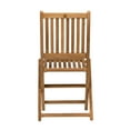 thumbnail image 6 of Amazonia London Teak Wood Outdoor Folding Chairs, Brown (Set of 2), 6 of 7