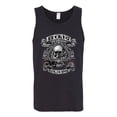 thumbnail image 2 of Lucky 7 Live to Ride Bikes Booze Broads USA Est 1903 | Mens Fashion Graphic Tank Top, Black, Small, 2 of 4
