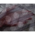 thumbnail image 4 of oneOone Silk Tabby Fabric Leaves & Lotus Block Print Fabric By Yard 42 Inch Wide, 4 of 4