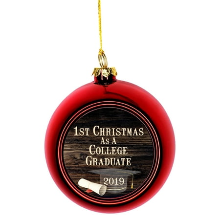 1st Christmas As A College Graduate 2019 First Ornaments Bauble