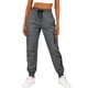thumbnail image 1 of TaTaai Women Solid Color Casual Jogger Pants Waffle Knit Elastic Waist With Pockets Loose Fit Soft Comfortable Lightweight Breathable Machine Washable Non See-through Daily Office Wear Gift, 1 of 8
