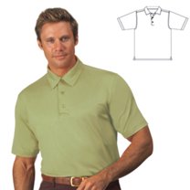 Monterey Club Men's Performance Jersey Solid Golf Polo Shirt #1046