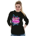 thumbnail image 4 of XOMG POP Band Neon Space Rockstars Women Plus Size Long Sleeve Tee Brisco Brands 2X, 4 of 5