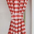 thumbnail image 4 of SHENMO Blackout Curtains Set with Country House Style Tiebacks - Red, Polyester, 80x120cm, 4 of 5