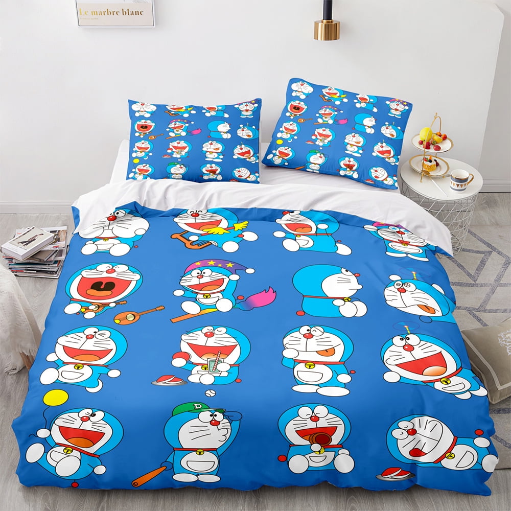 Bed Set Full Size 3 Piece Blue Bedding Sets for Teens Boys Girls 1 Duvet Cover 2 Pillowcases,Bed Sheet Set 