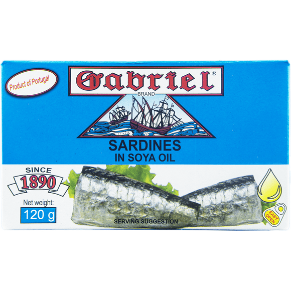 Gabriel Sardine in Soya Oil 120g, 120 g