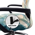 thumbnail image 5 of ZIATUBLES Desk Office Chair Cover Soft Universal Home Office Chair Slipcover Removable Washable Computer Rotating Chair Cover Stylish Chair Protector Covers, S, Butterfly Flower, 5 of 7