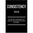 thumbnail image 2 of Consistency Noun Inspirational Canvas Wall Art for Office Quotes Motivational Poster Prints Framed Wall Art for Gym Inspirational 12x18 Inch, 2 of 6