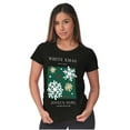 thumbnail image 4 of Christmas White Xmas Let It Snow Womens Slim Fit Graphic Tee Brisco Brands S, 4 of 5