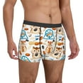 thumbnail image 5 of Men's Boxer Briefs, Cartoon Cute Hamster Nut Peanut Soft Comfy Mens Underwear Boxer Briefs Breathable With Widen Waist, 5 of 7