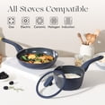 thumbnail image 5 of PRICUSIS Nonstick 10 inch Nonstick Ceramic Frying Pan, Non Toxic Skillet, Induction Compatible & Oven Safe, Dishwasher Safe, Blueberry Mist, 5 of 8
