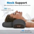 thumbnail image 4 of Ergonomic Cervical Traction Pillow with 3-in-1 Vibration, Heat & Airbag - Fast Pain Relief for Desk Workers，Black, 4 of 8