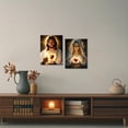 thumbnail image 5 of ZHONGYUTONG Sacred Heart of Jesus and Mary Wall Art 2 Piece God and Virgin Mary Pictures Catholic Artwork Christianity Painting for Church Decor Framed (11.00" x 14.00" x 2PCS), 5 of 5