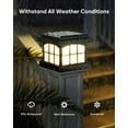 thumbnail image 6 of Post Cap Lights 8-Pack, 9 Colors 3 Modes Outdoor Deck Lighting for Fence Garden Deck  Porch, 6 of 8