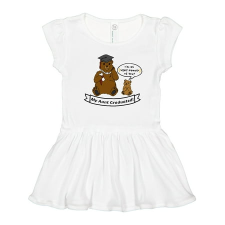 

Inktastic I m So Very Proud of You-My Aunt Graduated Bears Gift Toddler Girl Dress