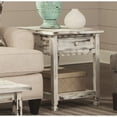 thumbnail image 2 of Alaterre Furniture Country Cottage End Table in Rustic White Antique Finish, 2 of 6