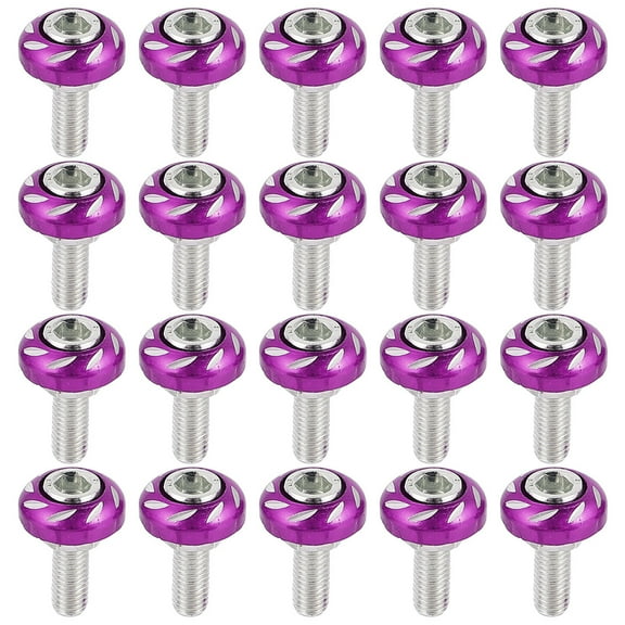 Zoyueyie 20pcs 6mm Motorbike License Plate Screws Motorcycle Modification Screw