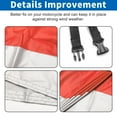 thumbnail image 6 of Unique Bargains Moto Cover All Season Weather Waterproof Sun with Storage Bag Fits Up to 104.33'' XXL Red Silver Tone, 6 of 7