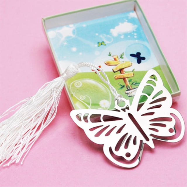 metálicos de mariposa para libros Colección de obsequios de regalos Macarena favoritos de marcadores de boda