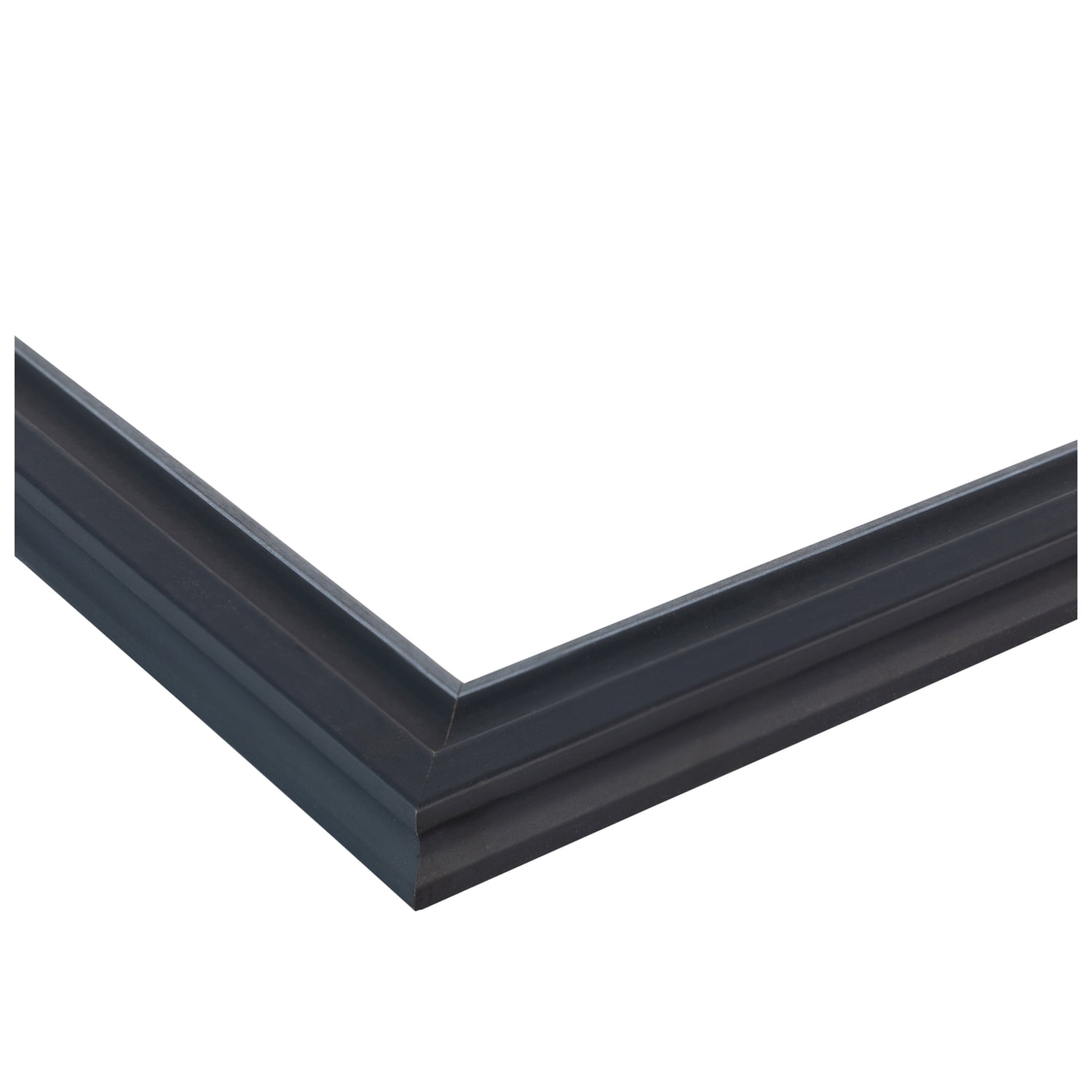 ArtToFrames 16x20 Inch Black Velvet with Silver Picture Frame, This Black MDF Poster Frame is Great for Your Art or Photos, Comes with 060 Plexi Glass (4691)