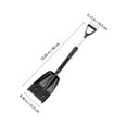thumbnail image 4 of Phenofice Portable Snow Shovel for Winter Weather Black Abs and Eva 1Pack, 4 of 8