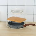 thumbnail image 3 of Corner Cabinet Organizer Corner Stackable Organizer Shelf Corner Dish Shelf  Black, 3 of 7