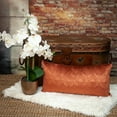 thumbnail image 6 of Parkland Collection Aleta 12x24" Quilted Fabric Throw Pillow in Burnt Orange, 6 of 7