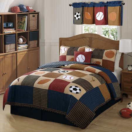 Laura Hart Kids Classic Sports 3-piece Quilt Set