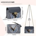 thumbnail image 7 of Pzuqiu Eagle Women Leather Crossbody Bag Compact Practical Quilted Crossbody Purse for Women Casual Leather Quilted Shoulder Bag with Chain Strap for Daily Use, 7 of 7