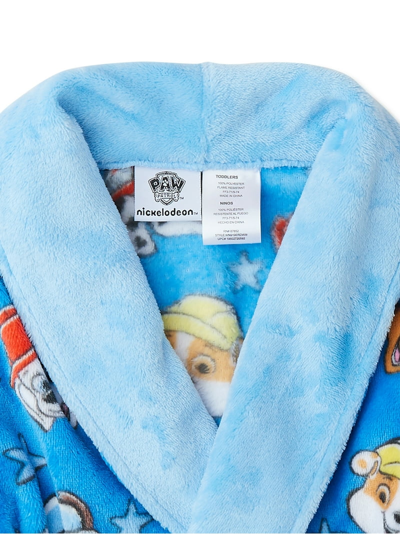 Paw Patrol Toddler Boys Robe, Polyester Pajama Snuggle Wear, Sizes