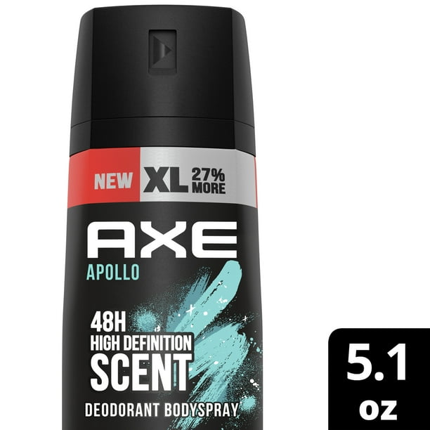 AXE Dual Action Body Spray Deodorant for Men, Apollo Sage & Spray