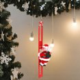 thumbnail image 2 of Bolsa trasera Santa Claus operada eléctricamente para decoración del hogar (Red Ladder Santa) JShteea Libre de BPA, 2 of 6