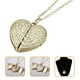 thumbnail image 4 of Collar con medallón de corazón, collar con foto personalizada, collar con dije en forma de corazón, 4 of 7