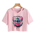 thumbnail image 1 of Y2k Disney Kawaii Lilo Stitch Funny Cartoon T Shirt Women Stitch Manga T-shirt Graphic Tshirt Streetwear Crop Top Tees FemaleM Gao Jinjia LED, 1 of 2