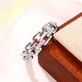 thumbnail image 4 of 18K Gold Plated Chain Link Ring | Open Link Ring | Statement Chain Ring, 4 of 7