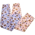 thumbnail image 5 of Angel Face Girls Pajama Set Soft Plush Fleece Sleep Shirt & Pajama Pants Sleepwear Set 4 Piece, 5 of 7
