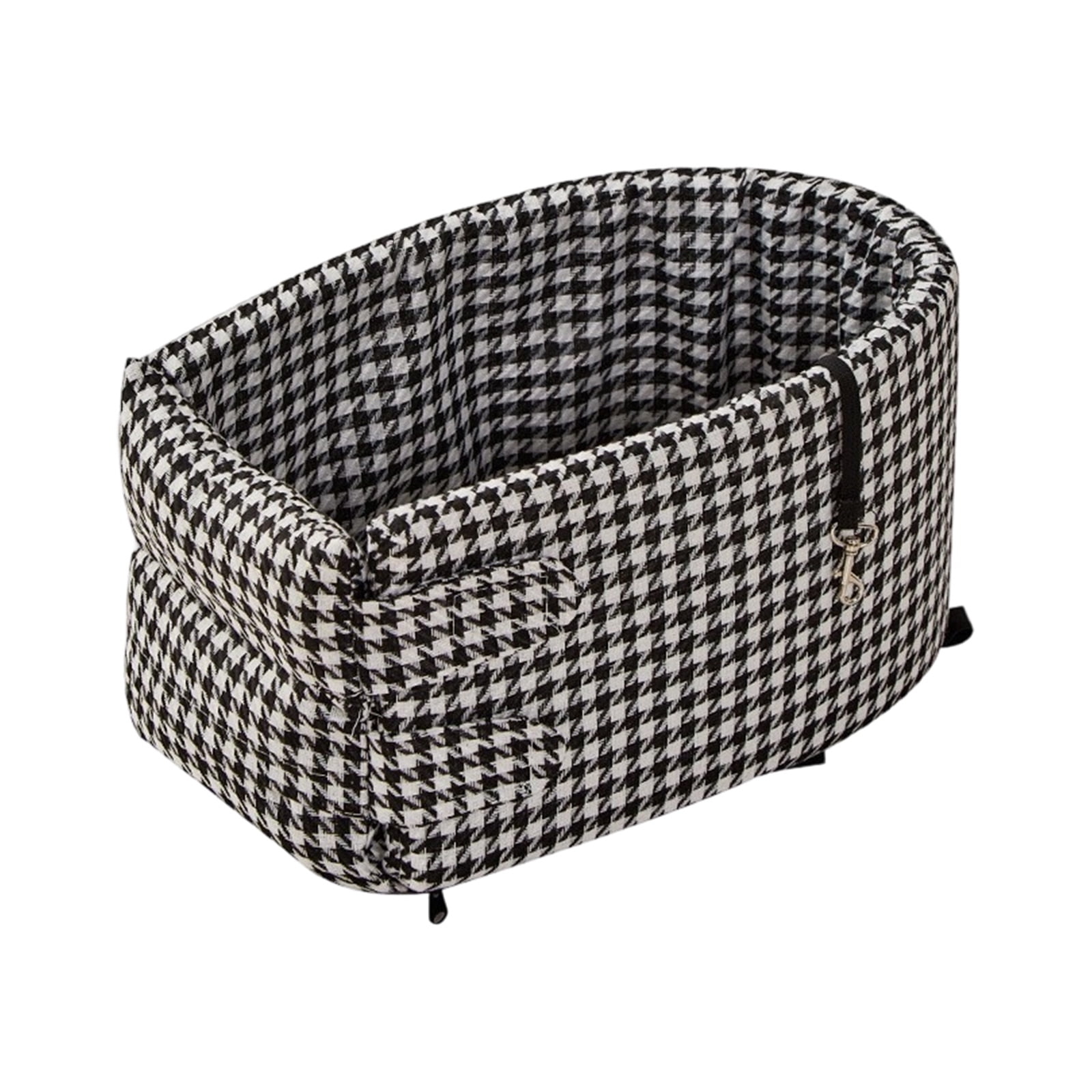 Pet Booster Car Seat for Small Dogs Under 29lbs, Center Console Dog Car Seat with Storage Pockets & Adjustable Straps, Waterproof Portable Pet Travel Carrier for Cars Trucks SUVs