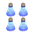 thumbnail image 1 of 4Pcs Luminous Badminton Balls LED Foamed Plastic Sport Badminton Light-Up Shuttlecocks Badminton Set Blue, 1 of 8
