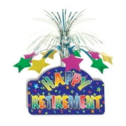 THE BEISTLE COMPANY Happy Retirement Centerpiece 13" - 12 Pack (1/Pkg)