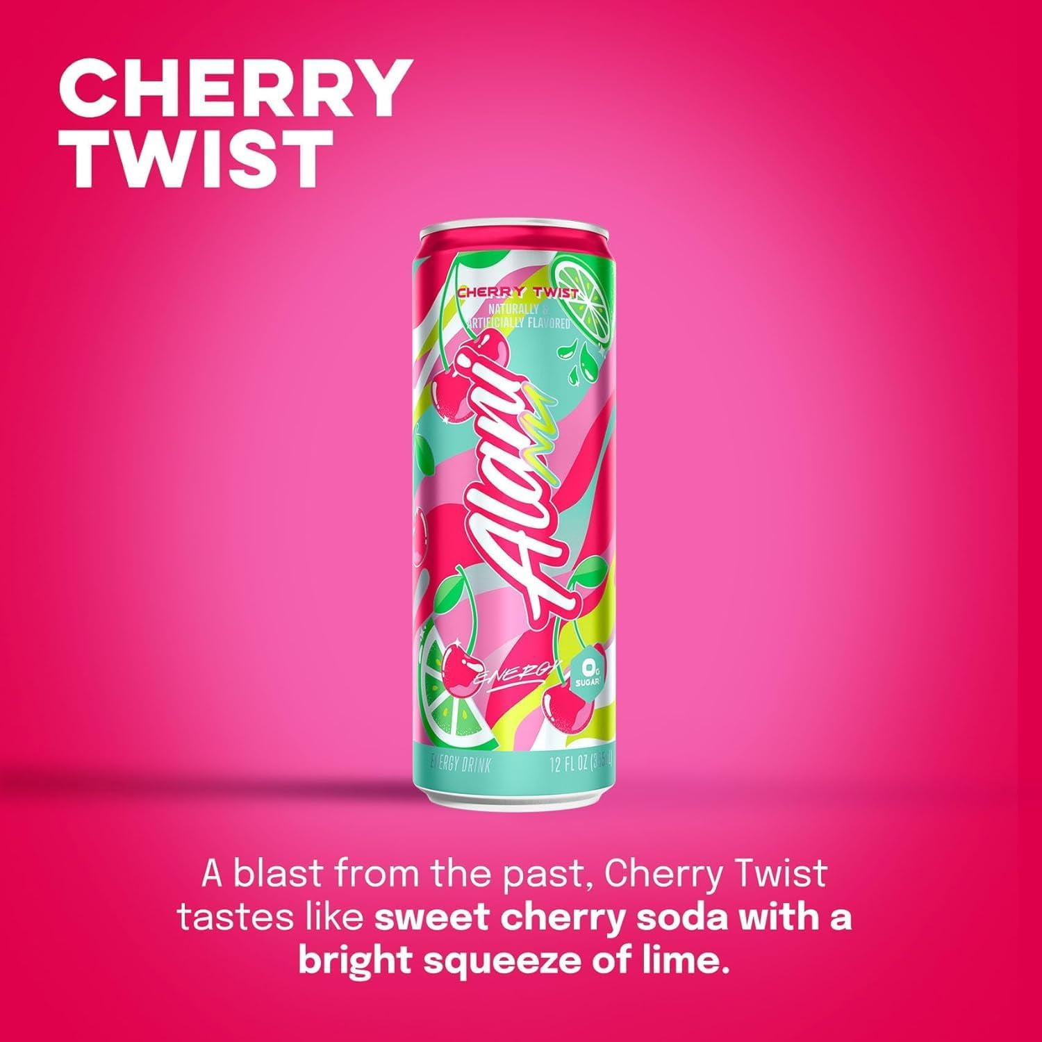 (4 pack) Alani Nu, Pink Slush, 12 fl oz, Single Can