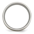 thumbnail image 2 of Diamond2Deal Titanium Brushed with 14k Gold Inlay 6mm Flat Men's Band Size 13, 2 of 5