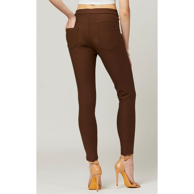 Brown online ponte leggings