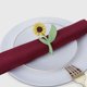thumbnail image 3 of GOOHOCHY 4 servilleteros con forma de flor para mesa de comedor, de aleación, con hebillas de girasol, para decoración de mesa., 3 of 8