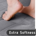 thumbnail image 3 of Juego de alfombrillas de baño Yimobra Memory Foam, 2 piezas, color gris, 43 x 63+80 x 50 cm, 3 of 6