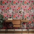 thumbnail image 3 of S4sassy Removable Nature-inspired Waterproof Wall Wrap, Textured Finish Wallcover, Blooming Garden Flower Contact Paper for Walls, Dresser, Self Adhesive Vinyl Wallpaper Roll- Pink (25"x120"), 3 of 9