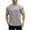Gray, variant on CHGBMOK Golf Shirts for Men Casual Fashion Solid Color Short Sleeved Round Neck Hem Slit Top Short Sleeved Round Neck Sizes S-2XL