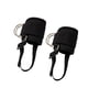 thumbnail image 1 of 2 piezas de correas de tobillo para accesorios de puños de entrenamiento de máquina de cable para gimnasio para hombres Negro, 1 of 8