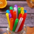 thumbnail image 3 of Jumbo Smoothie Straws,200Pack Disposable Individually Wrapped Straws for Milkshakes,QZS Party Supplies for Milkshakes,Bubble Tea, 3 of 7
