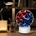 thumbnail image 6 of Daiia Red And Blue Lightning Pattern Acrylic Night Light, LED Touch Light, Bedroom Night Light, Soft Glowing Lamp Perfect Gift for Mother's Day, Birthday, or Christmas, 6 of 9
